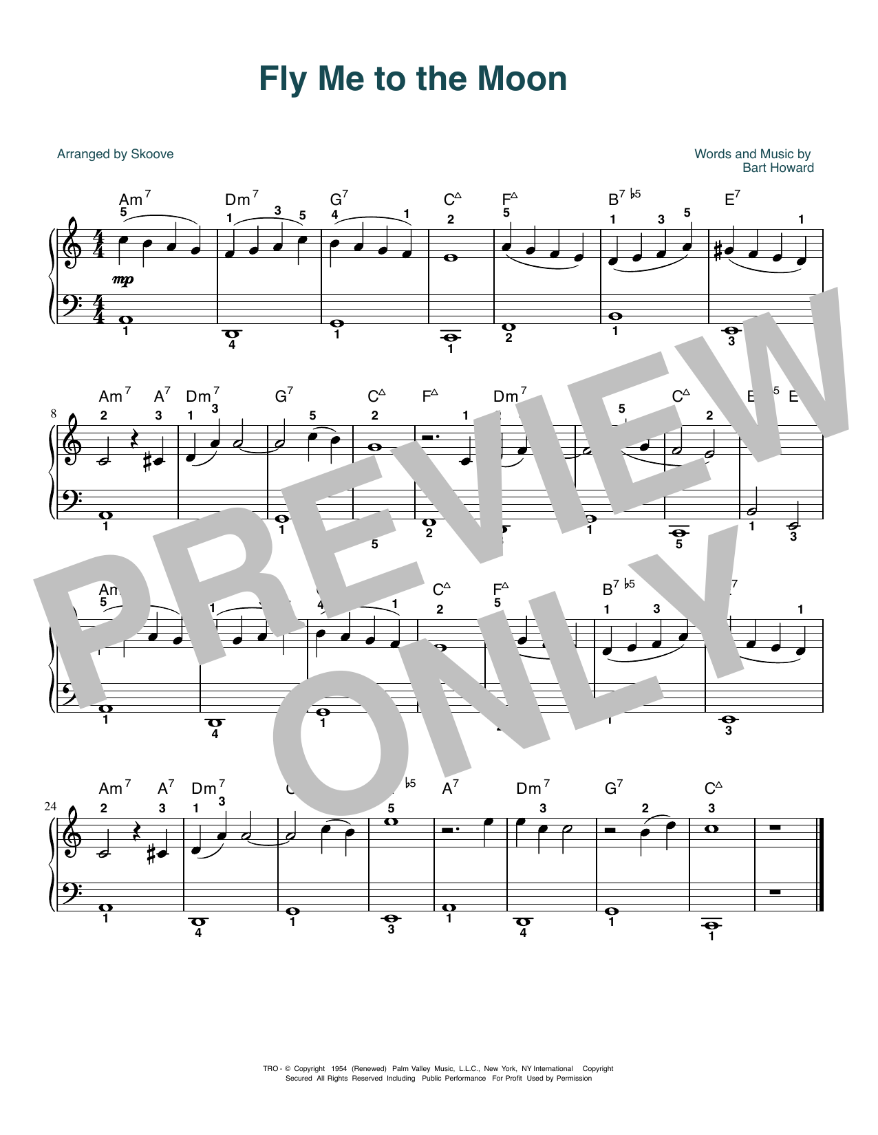 Produktbild zu: Fly Me To The Moon (In Other Words) (arr. Skoove)