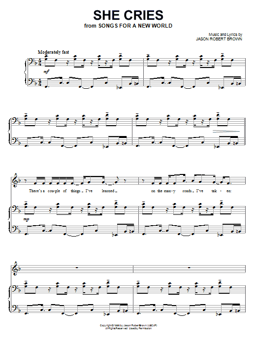 Produktbild zu: She Cries (from Songs for a New World)