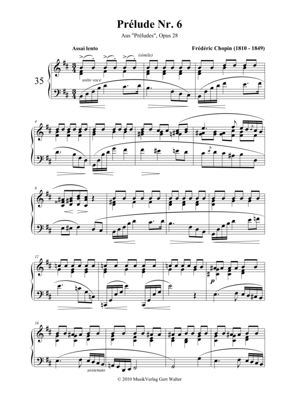 Produktbild zu: Préludes Nr. 6 & 20 Frédéric Chopin