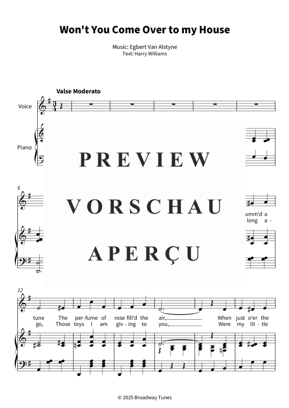 gallery: Won´t You Come Over to my House, , (Gesang und Klavier)