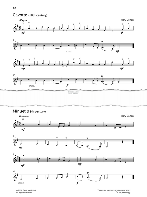 Produktgalerie: Seite 1 von 1 Gavotte, Mary Cohen, Violine