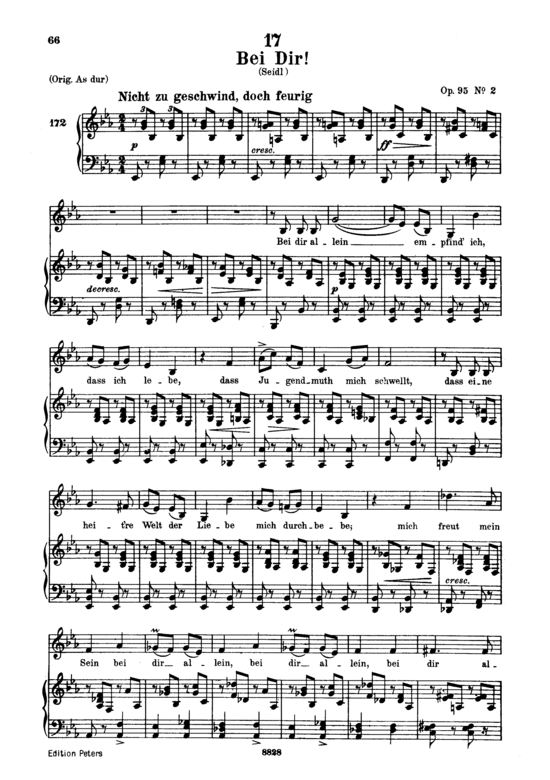 Product picture to: Bei Dir! D.866-2Franz Schubert
