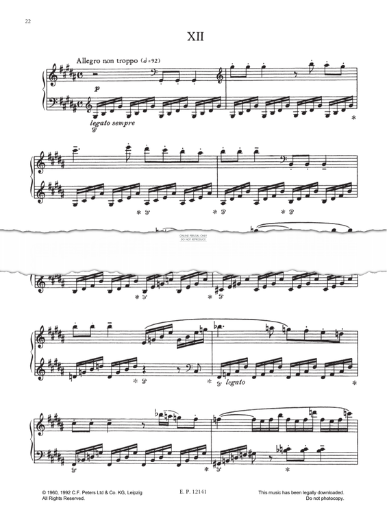 Produktgalerie: Seite 1 von 1 Prelude No.12 (from 24 Preludes Op. 34), Dmitri Shostakovich, Klavier