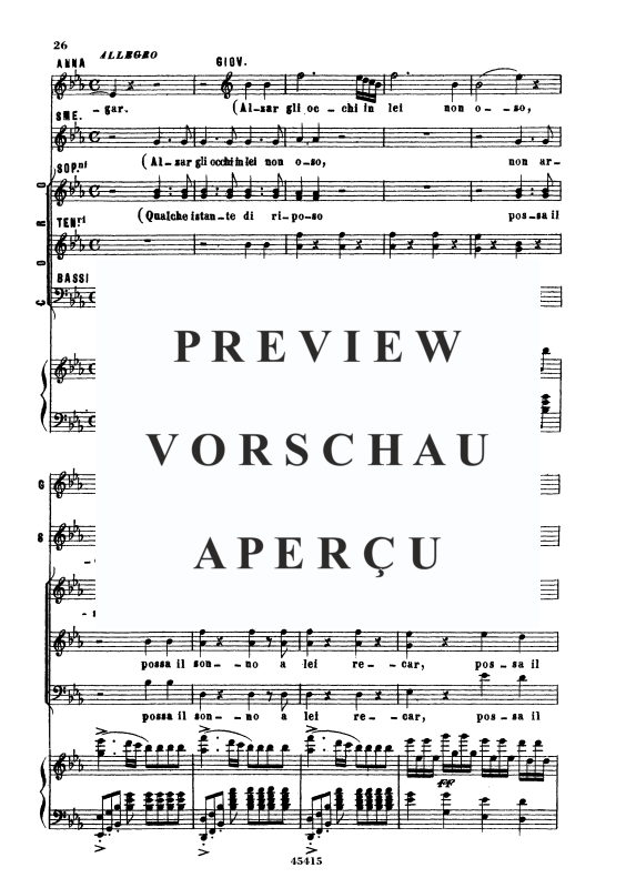 Produktgalerie: Seite 5 von 11 Non v ha sguardo cui sia dato, , Sopran und Klavier