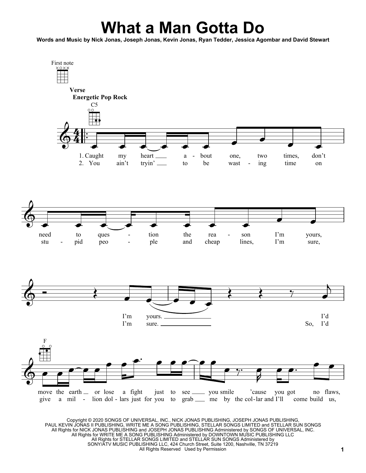 Product gallery: Page 1 of 1 What A Man Gotta Do, Jonas Brothers