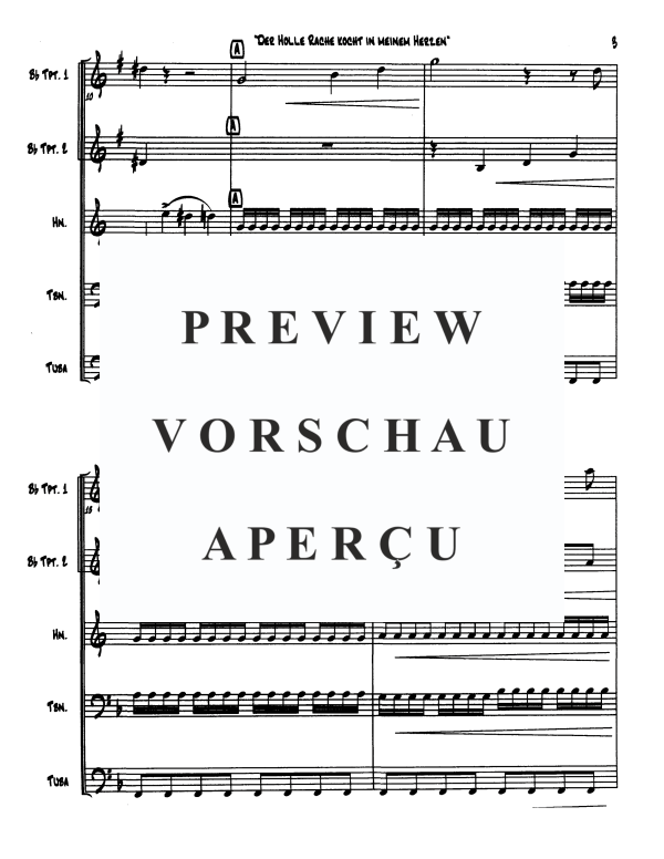 Product gallery: Page 5 of 11 Queen of the Night's Aria, , Brass Quintet