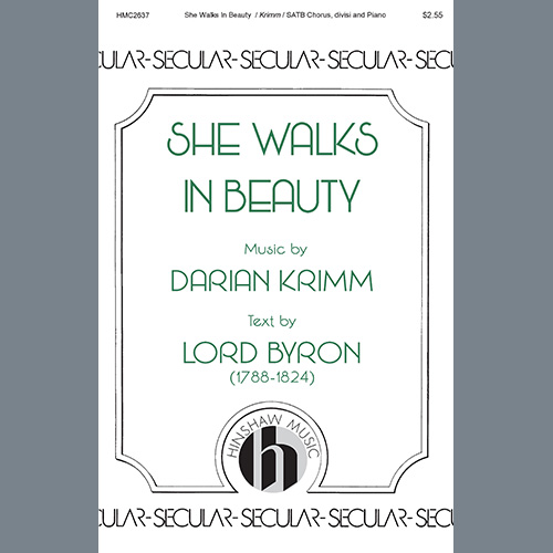 cover: She Walks In Beauty, Darian Krimm, Chor