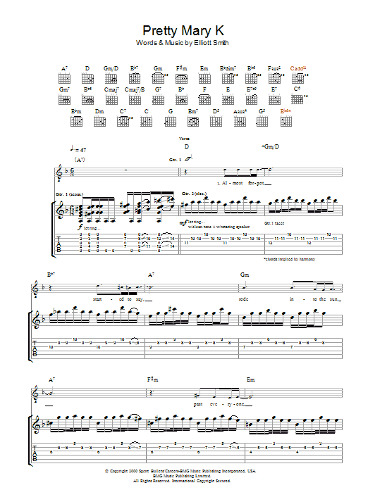 Produktgalerie: Seite 1 von 1 Pretty Mary K, Elliott Smith, Gitarre