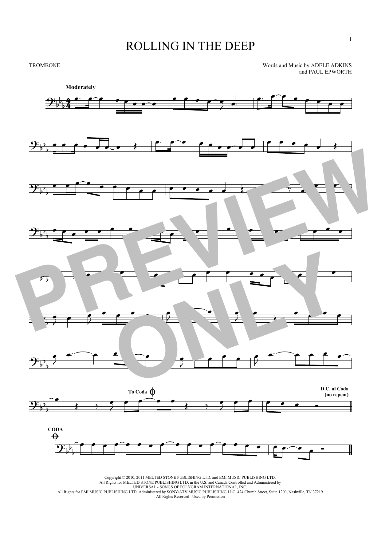 Product gallery: Page 1 of 1 Rolling In The Deep, Adele