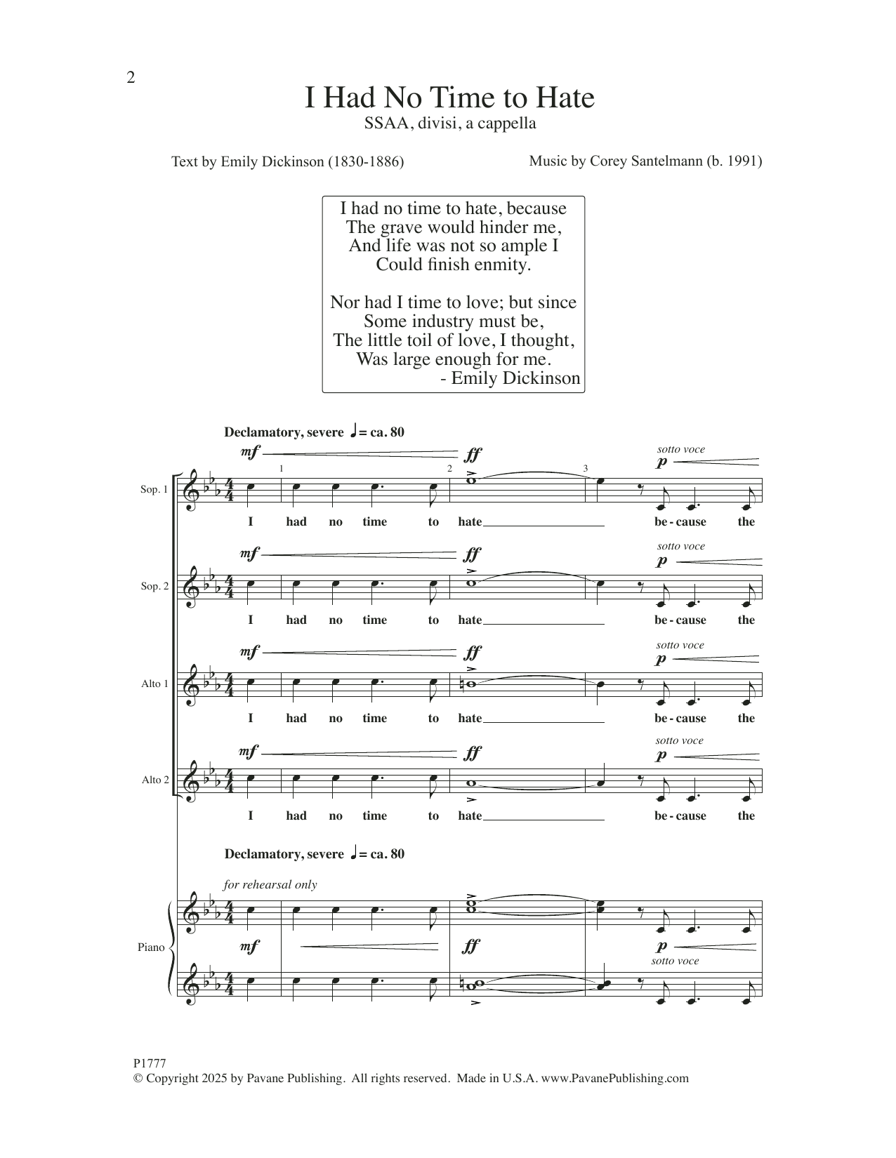 Produktgalerie: Seite 1 von 1 I Had No Time To Hate, Corey Santelmann, Chor