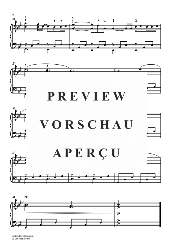 Produktgalerie: Seite 5 von 5 A Thousand Years, Perri, Christina, Klavier einfach