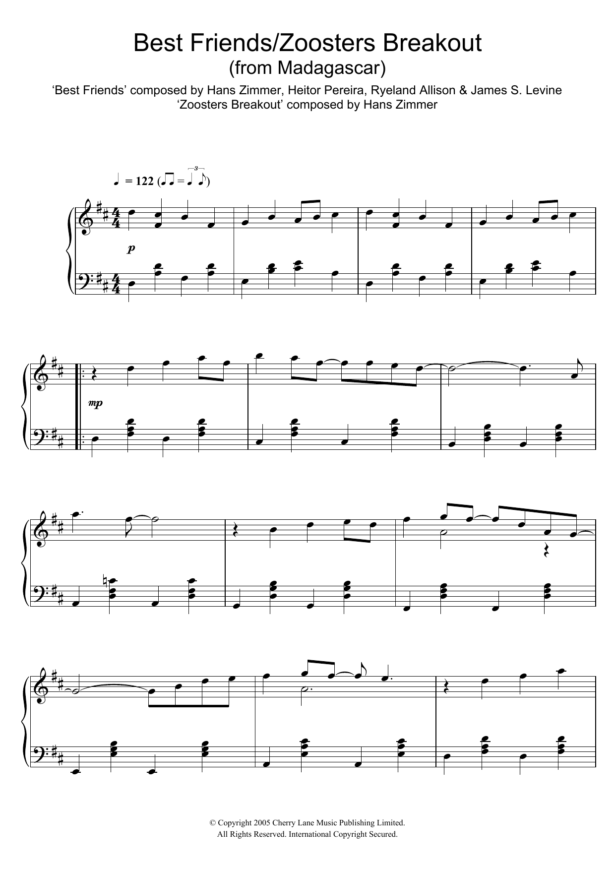 Product gallery: Page 1 of 1 Madagascar (Best Friends/Zoosters Breakout), Hans Zimmer