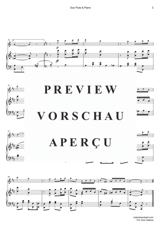Produktgalerie: Seite 4 von 9 Por Una Cabeza, Gardel, Carlos, Querflöte und Klavier