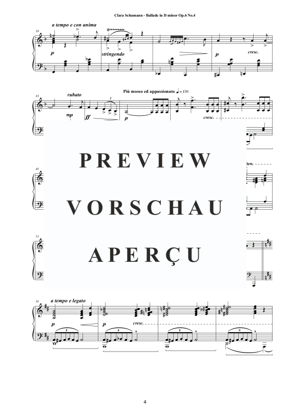 Produktgalerie: Seite 5 von 9 Ballade in D-Moll Op. 6 No. 4, , Klavier Solo