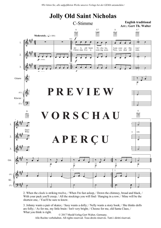 Produktgalerie: Seite 2 von 6 Jolly Old Saint Nicholas , , (flexibles Quintett)