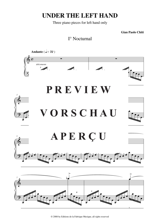 Product gallery: Page 3 of 15 Under The Left Hand , , Piano Solo