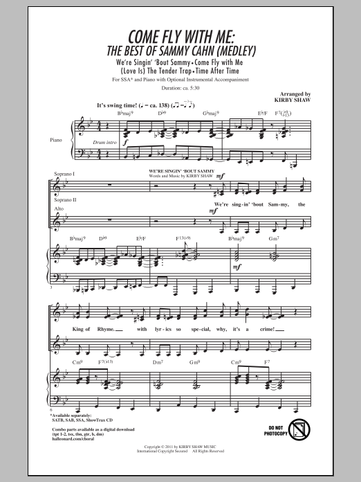 Produktgalerie: Seite 1 von 1 Come Fly With Me: The Best Of Sammy Cahn (Medley), Kirby Shaw, Chor
