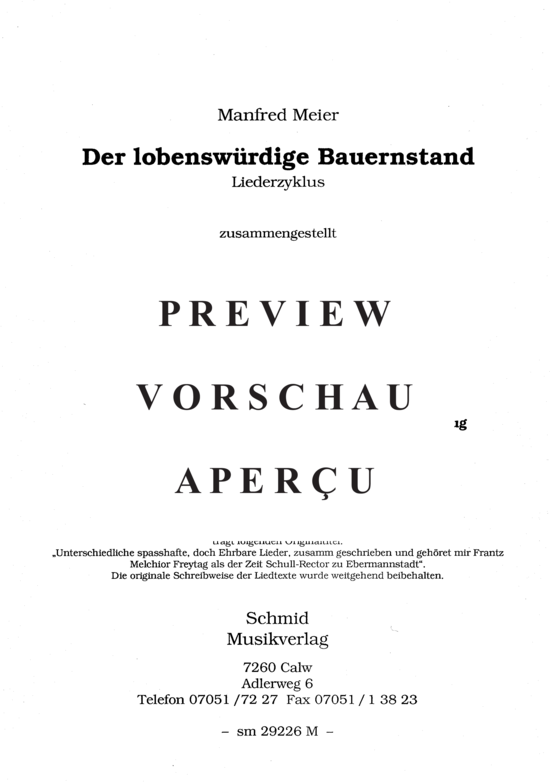 Product gallery: Page 2 of 7 Der liebenswürdige Bauernstand , , (TTB male choir)