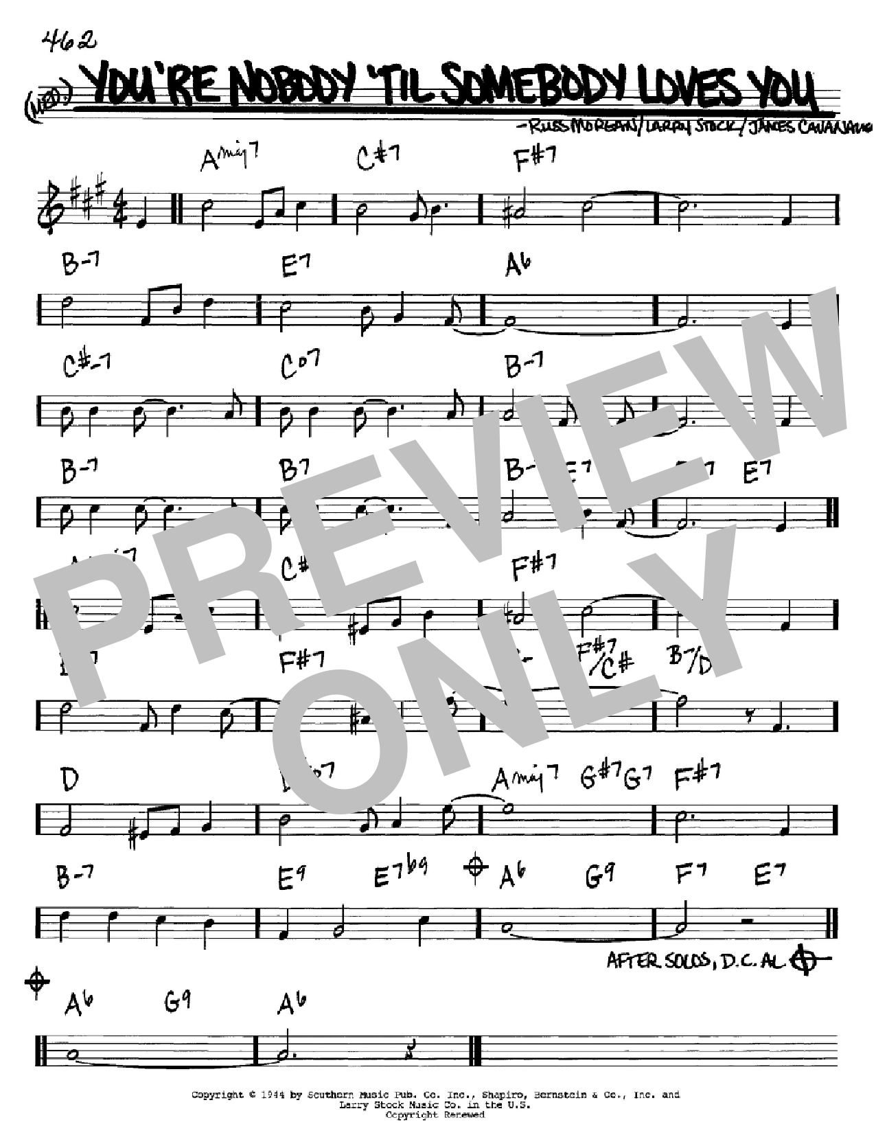 Produktbild zu: You're Nobody 'Til Somebody Loves You