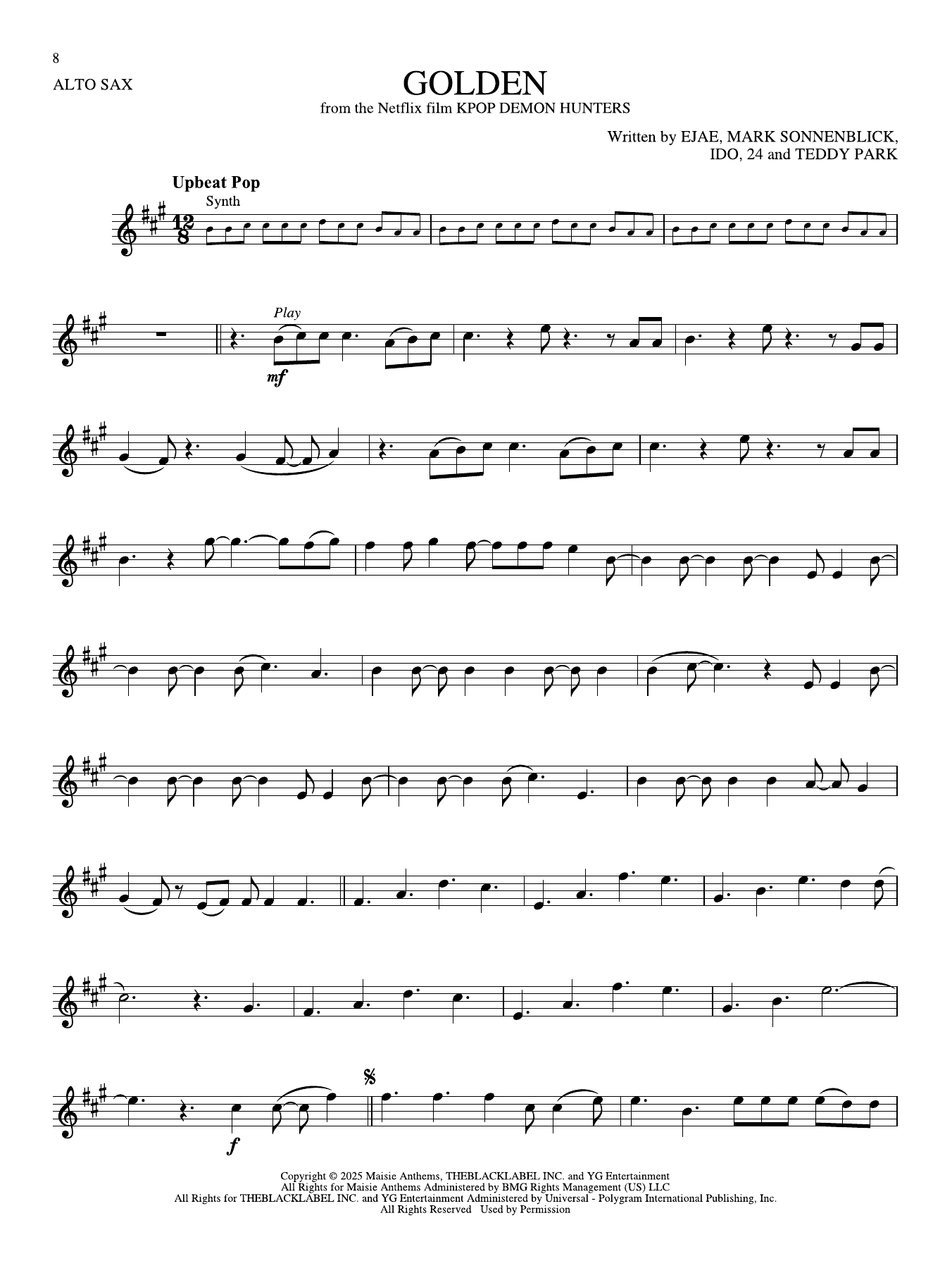 Product gallery: Page 1 of 1 Golden (from KPop Demon Hunters), Huntr/X (Ejae, Audrey Nuna And Rei Ami)