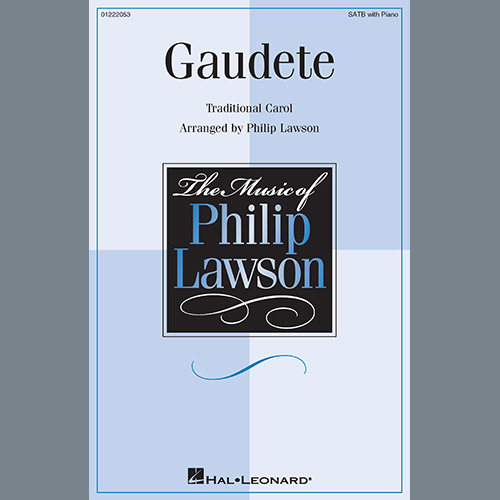 cover: Gaudete (arr. Philip Lawson), Traditional Carol, Chor
