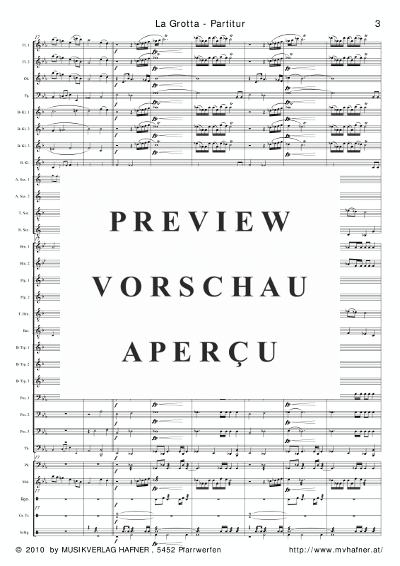 Product gallery: Page 8 of 11 La Grotta, , (large wind orchestra)