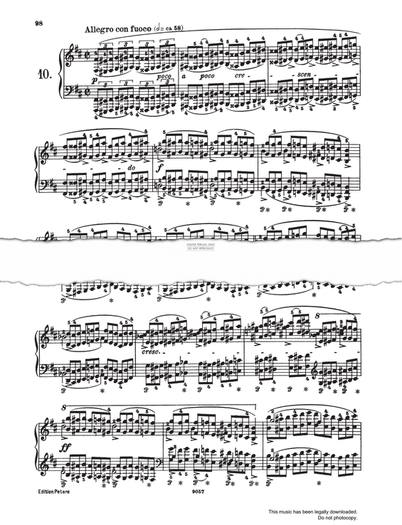 Produktgalerie: Seite 1 von 1 Etüde Op.25 No.10, Frederic Chopin, Klavier