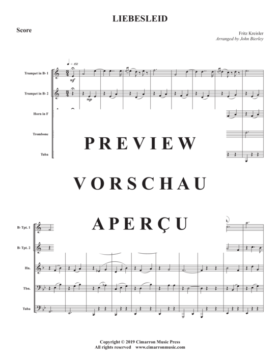 gallery: Liebesleid , , (Blechbläser Quintett)