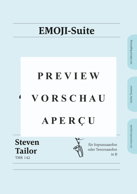 Product gallery: Page 2 of 11 Die Emoji-Suite - Smileys als Melodien für Sopran- oder Tenorsaxophon, , Tenor/Soprano Saxophone In B-Flat (Solo)