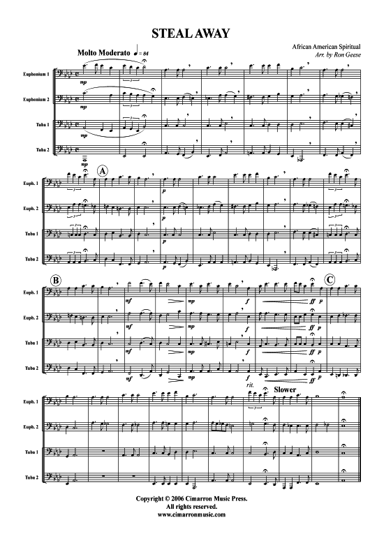 Product picture to: Steal Away African American Spiritual