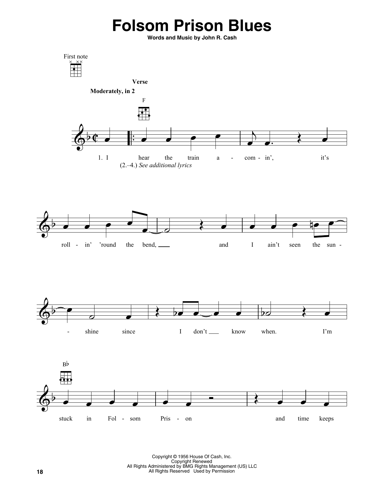 Produktgalerie: Seite 1 von 1 Folsom Prison Blues, Johnny Cash, Banjo