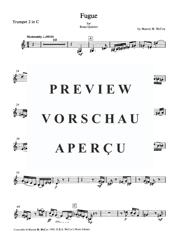 Produktgalerie: Seite 9 von 11 Fuge, , BlechblÀser Quintett