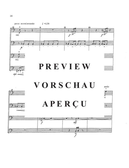 Product gallery: Page 20 of 21 Tuba Quartet: Study in Motions, Hymn, and Finale , , (Tuba Quartett EETT)