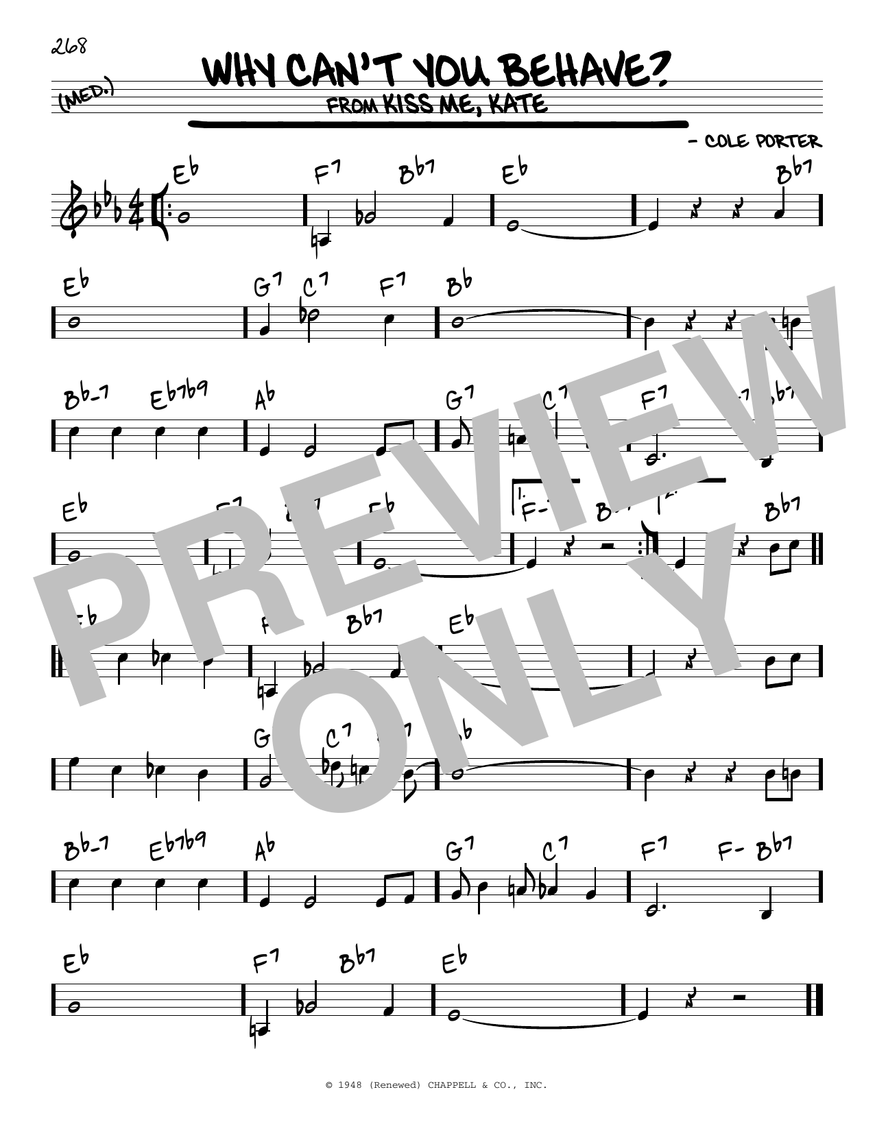 Product picture to: Why Can't You Behave? (from Kiss Me, Kate)