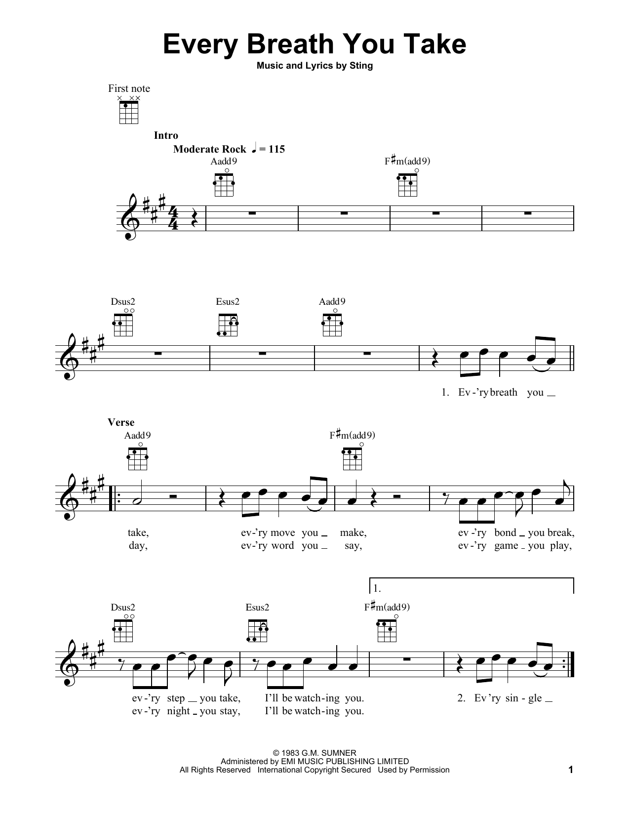 Product gallery: Page 1 of 1 Every Breath You Take, The Police