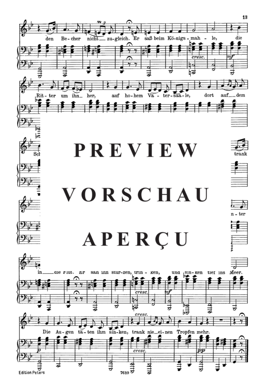 gallery: Der könig in Thule D.367 , , (Gesang tief + Klavier)