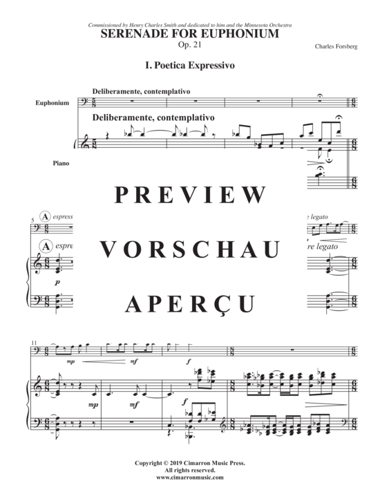 Product gallery: Page 3 of 21 Serenade for Euphonium , , (euphonium + piano)