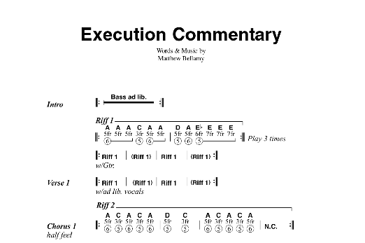 Produktgalerie: Seite 1 von 1 Execution Commentary, Muse, Gitarre