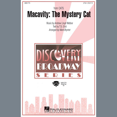 Product picture to: Macavity: The Mystery Cat (from Cats) (arr. Mark Brymer)