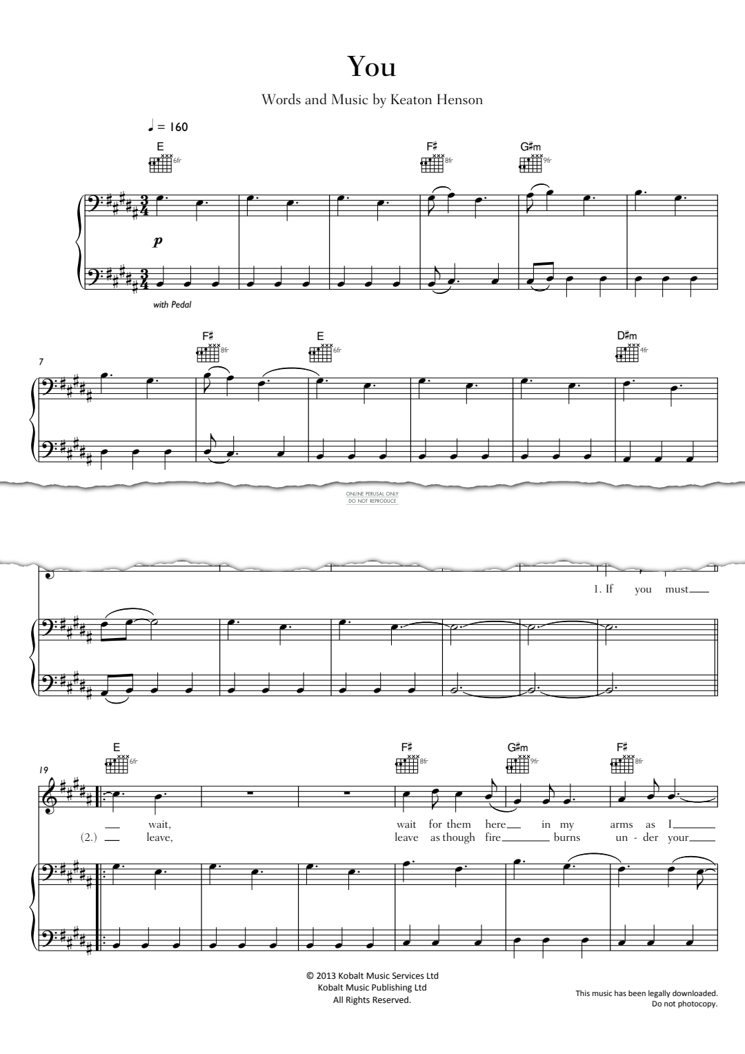 Produktgalerie: Seite 1 von 1 You, Keaton Henson, Gesang, Gitarre, Klavier