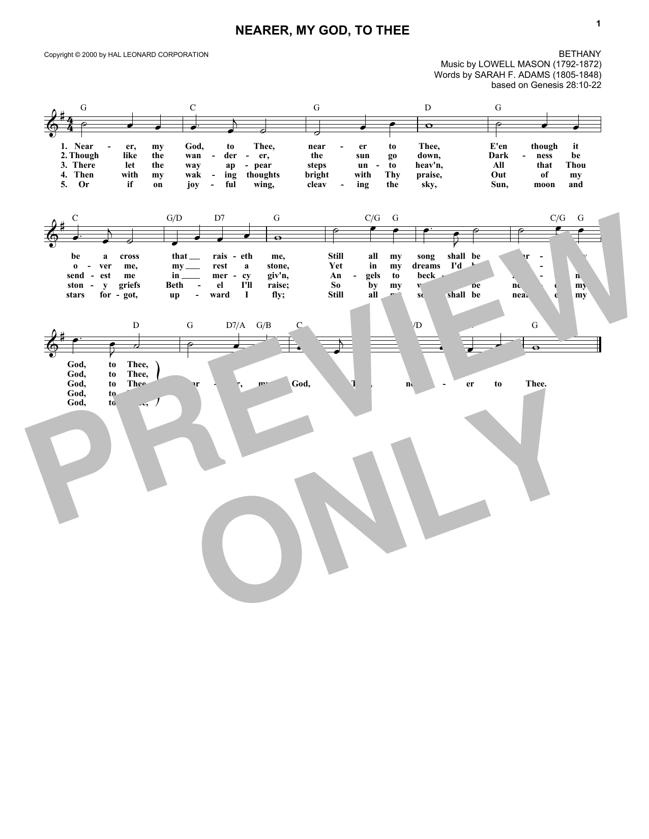 Produktbild zu: Nearer, My God, To Thee