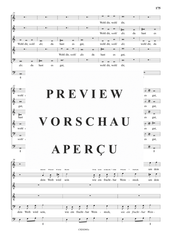 gallery: Wohl dem, der den Herren fürchtet , , (Gemischter Chor 5-stimmig)