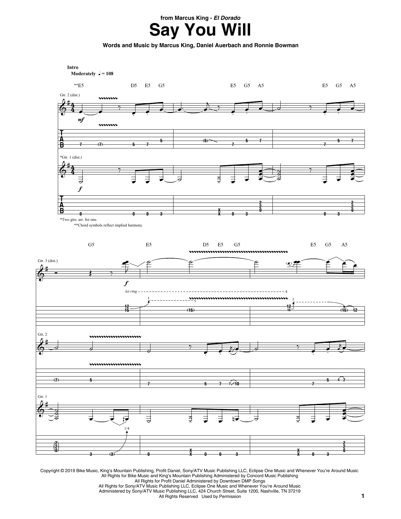 Produktbild zu: Say You Will