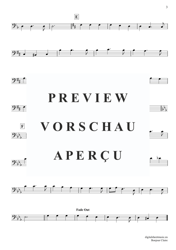 Product gallery: Page 4 of 4 Bonjour Claire, Traditional, (Posaune / Bariton)