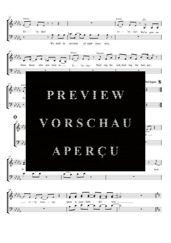 gallery: Ev´ryday, , Gemischter Chor SAM/Solo opt. und Klavier