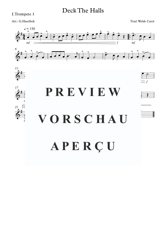 Produktgalerie: Seite 3 von 8 Deck The Halls, , (Blechbläserquartett)