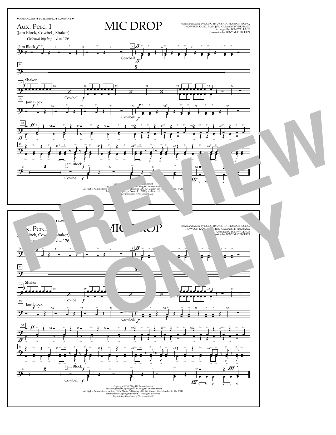 Product picture to: Mic Drop - Aux. Perc. 1