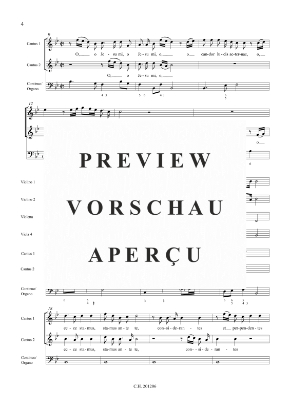 gallery: O Jesu mi, o candor, , (Gemischtes Ensemble CCTB, Streicher Ensemble und Orgel)