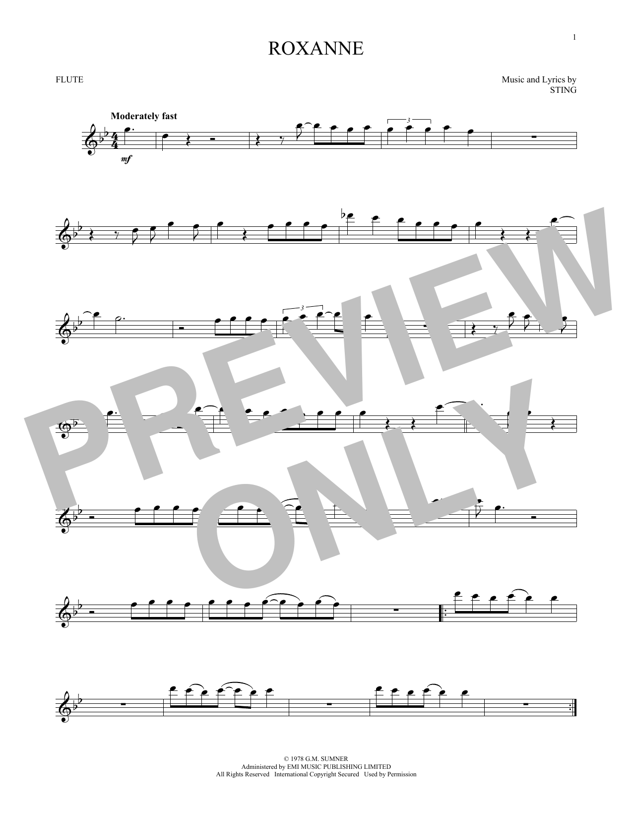 Product gallery: Page 1 of 1 Roxanne, The Police