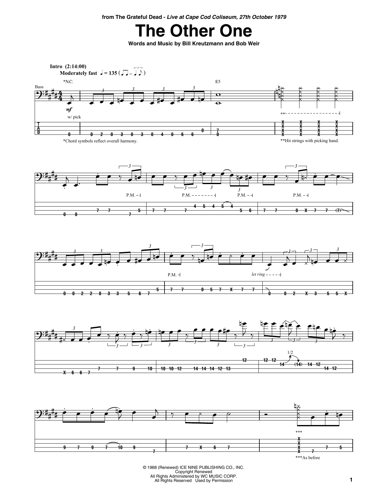 Produktgalerie: Seite 1 von 1 The Other One, Grateful Dead